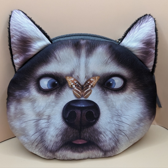 Fun Husky Lover Bundle includes coin purse + key chain / purse/bag dangler - Picture 2 of 9
